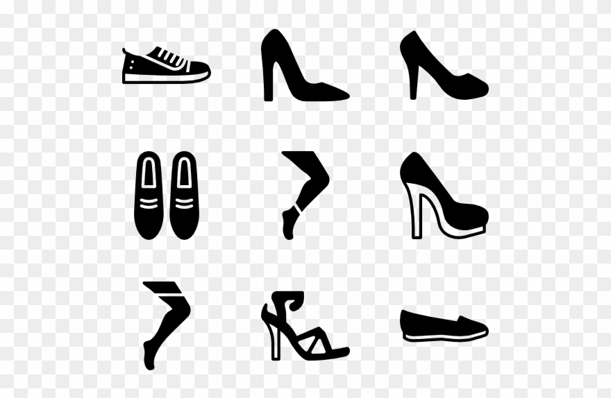 Woman Footwear - Woman Shoes Icon Png Clipart