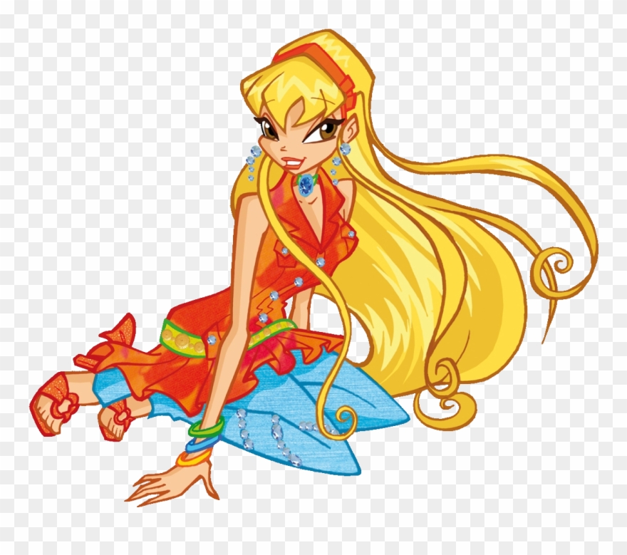 Outfits - Season 3 - Stella - Jeans - Winx Club Stella Clipart