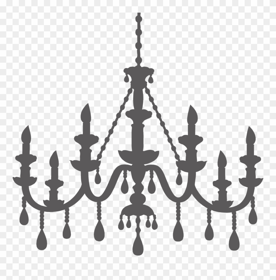 Png Royalty Free Template For Brooke Lola - Diy Chandelier Stencil Clipart