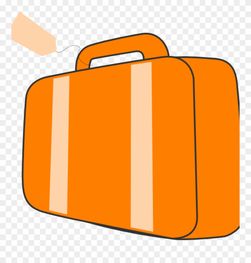 Suit Case Clip Art Suitcase Orange Clip Art At Clker - Clip Art - Png Download