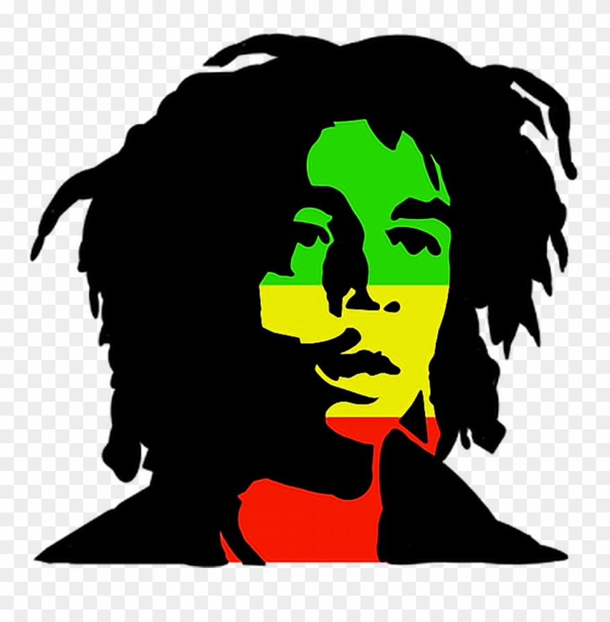 Bobmarley Bobmarleyfans Reggae Freetouse Freetoedit - Bob Marley Black White Clipart
