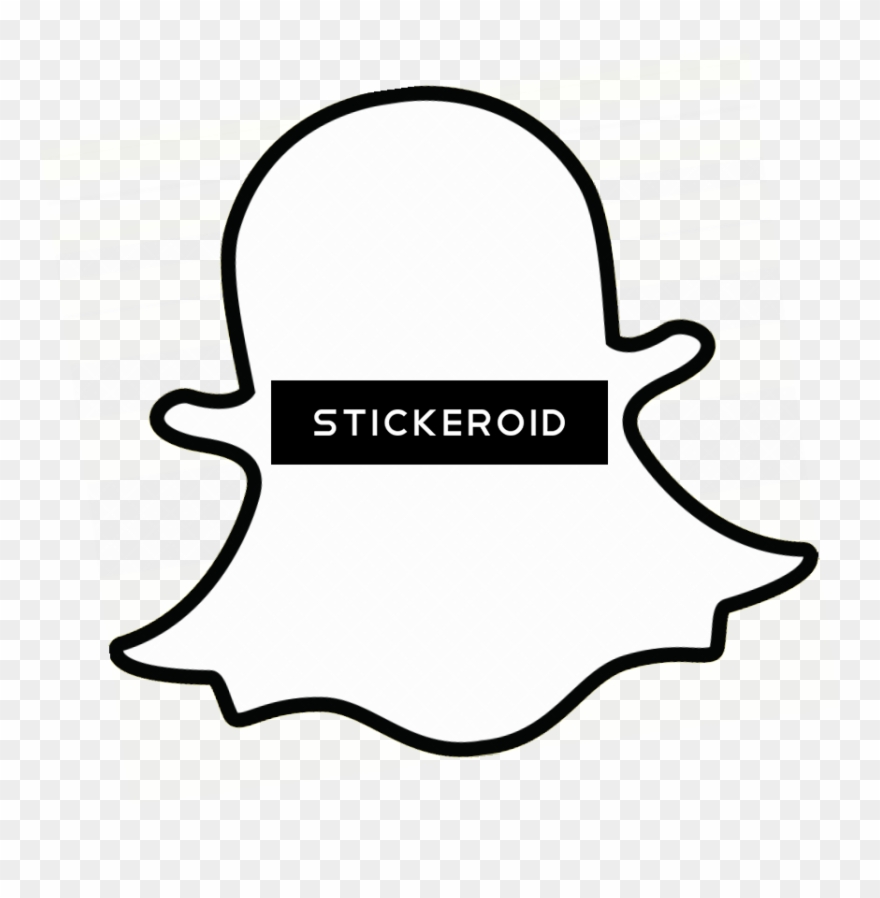 Snapchat Ghost Outline - Snapchat Clipart