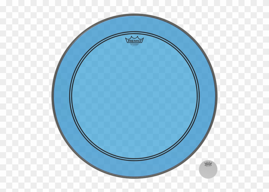 Remo Colortone Powerstroke 3 22 Inch Blue Bass Drumhead - Remo Powerstroke P3 Colortone Bass Drum Head Clipart
