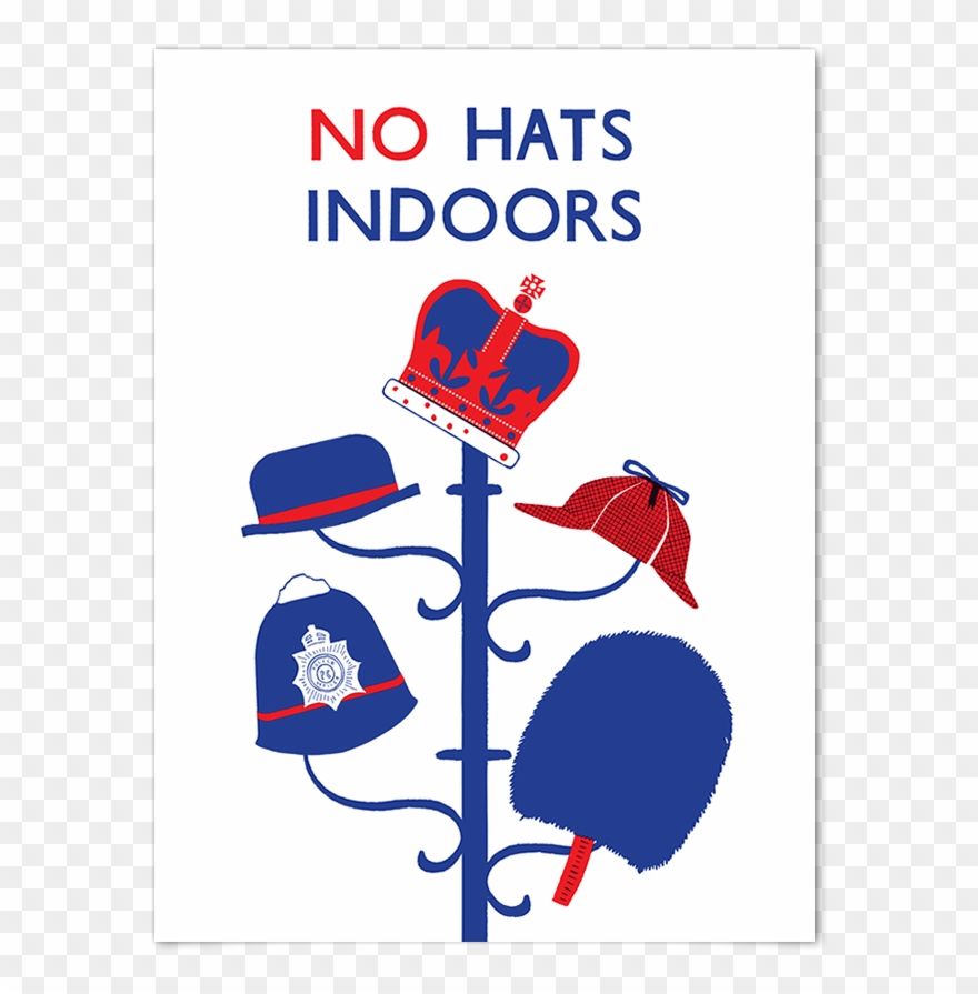 London Etiquette Competition - No Hats Indoors Clipart