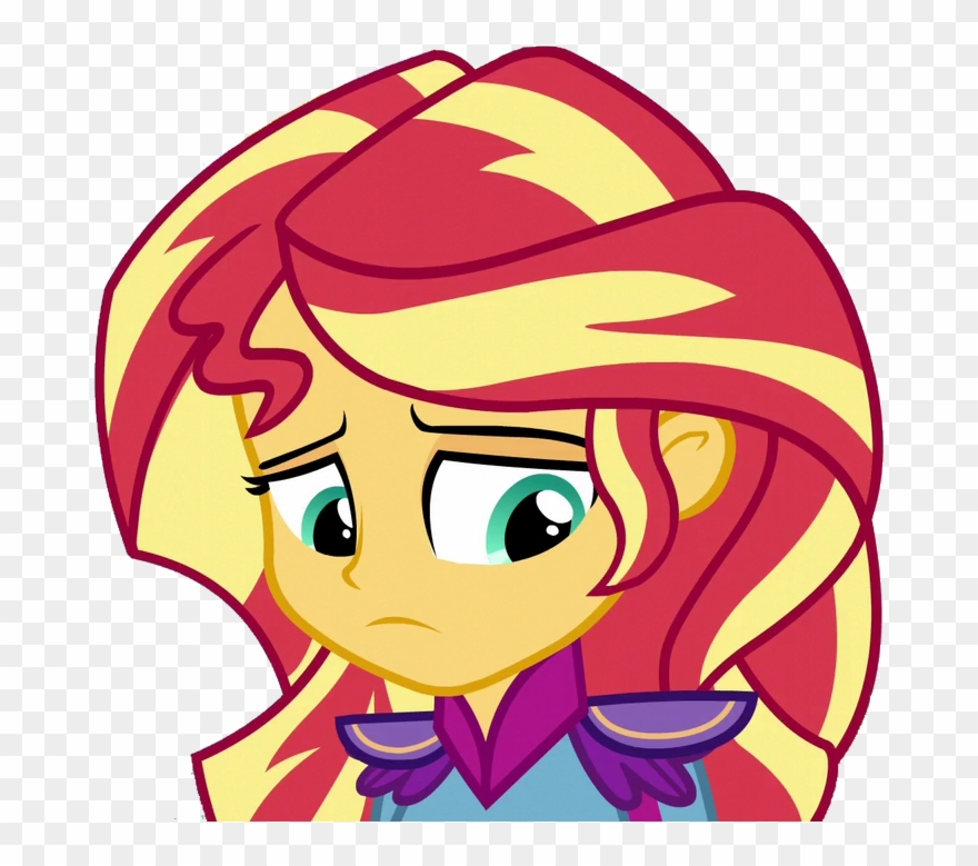 Equestria Girls, Friendship Games, Motorcross Outfit, - Sunset Shimmer Friendship Games Sad Clipart
