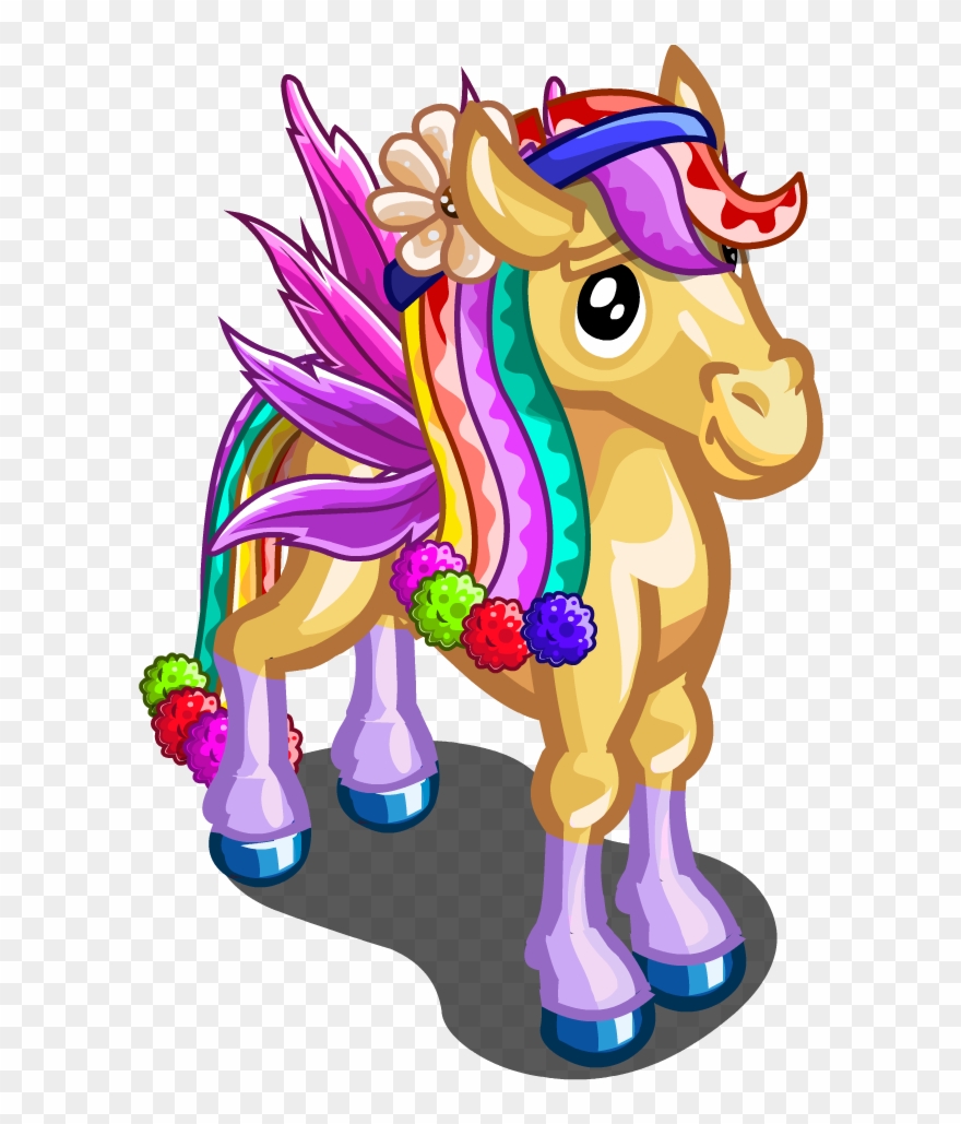 Farmville Unreleased Items April - Single Unicorn Foal Farmville Clipart