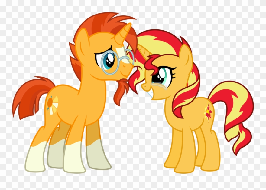Banner Stock Cousins Clipart Personality - Sunset Shimmer X Sunburst - Png Download
