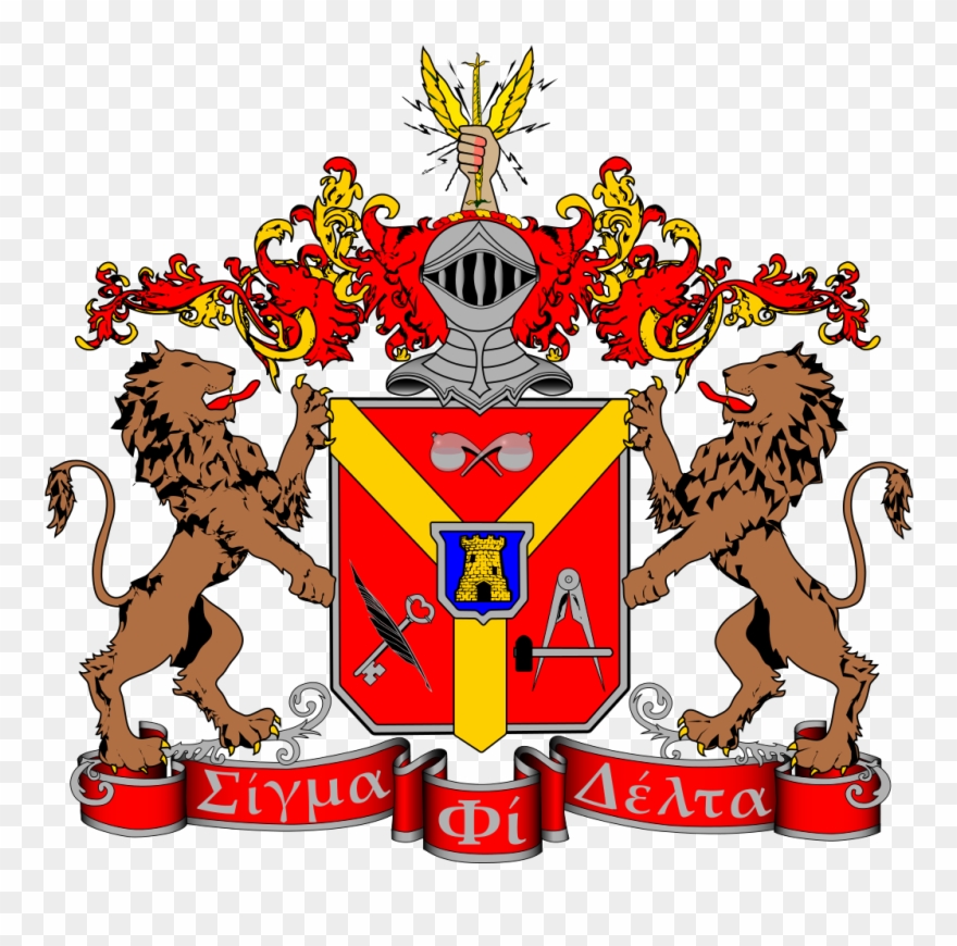 Clip Art Delta Sigma Theta Clip Art - Sigma Phi Delta Coat Of Arms - Png Download
