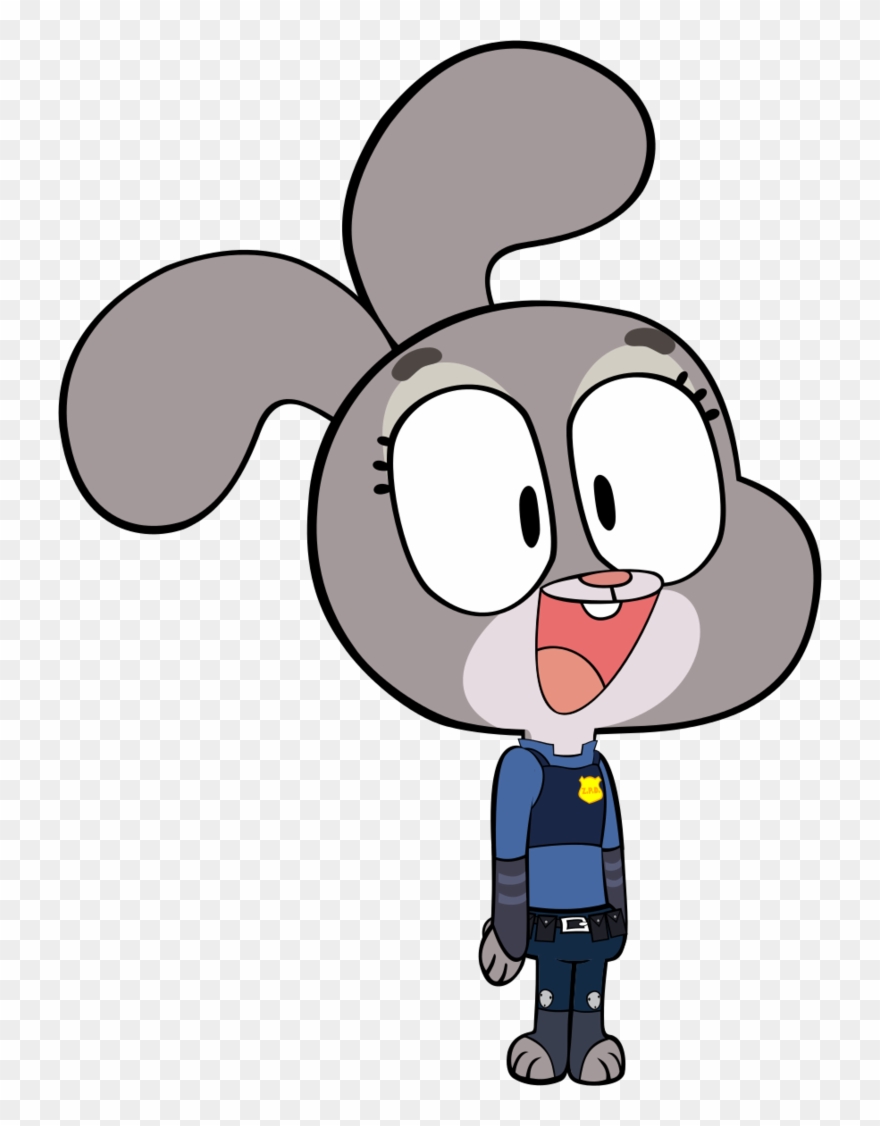 Judy Hopps Gumball Style By Megarainbowdash2000 - Judy Hopps And Darth Vader Clipart