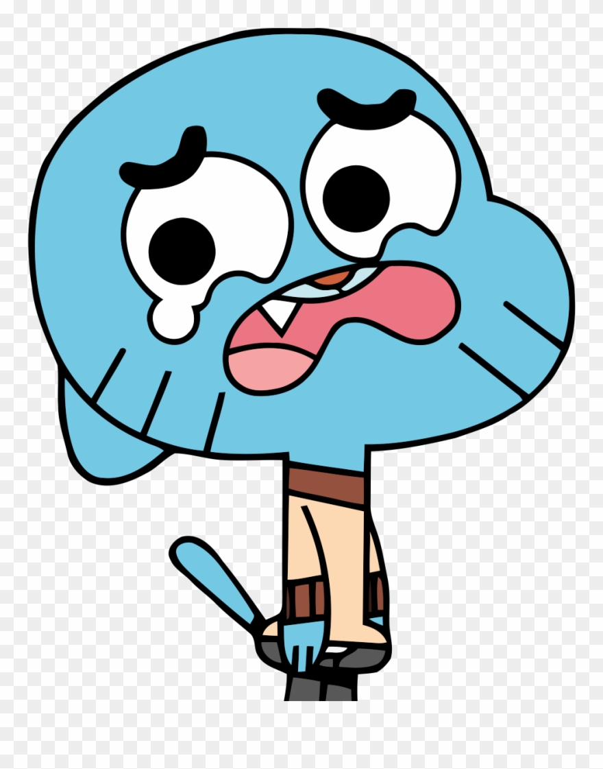 Gumball Sticker - Amazing World Of Gumball Crying Clipart