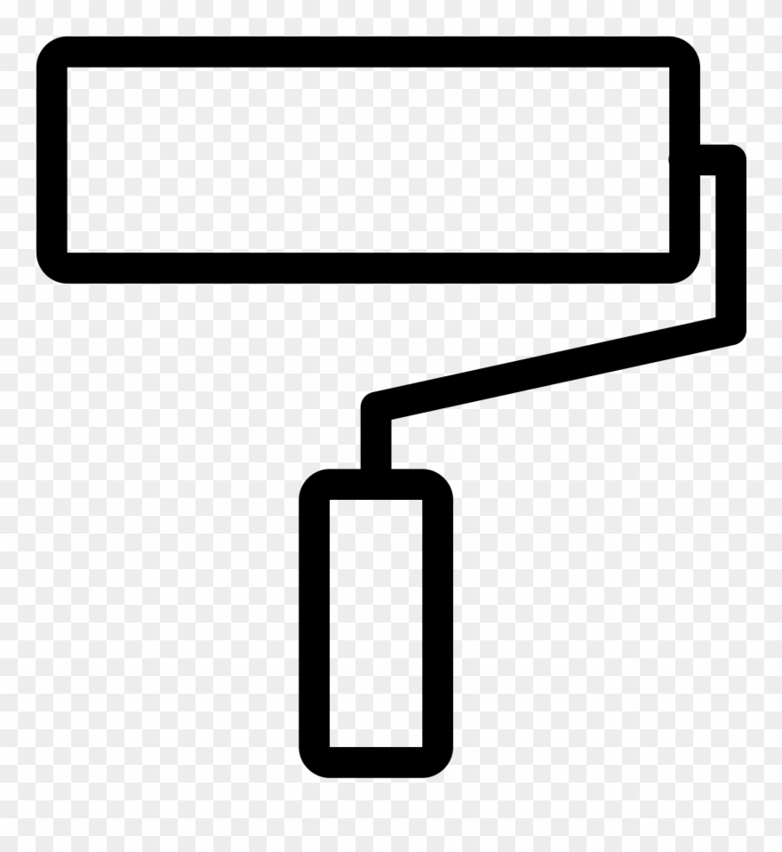 Paint Roller Icon - Icono Rodillo Clipart