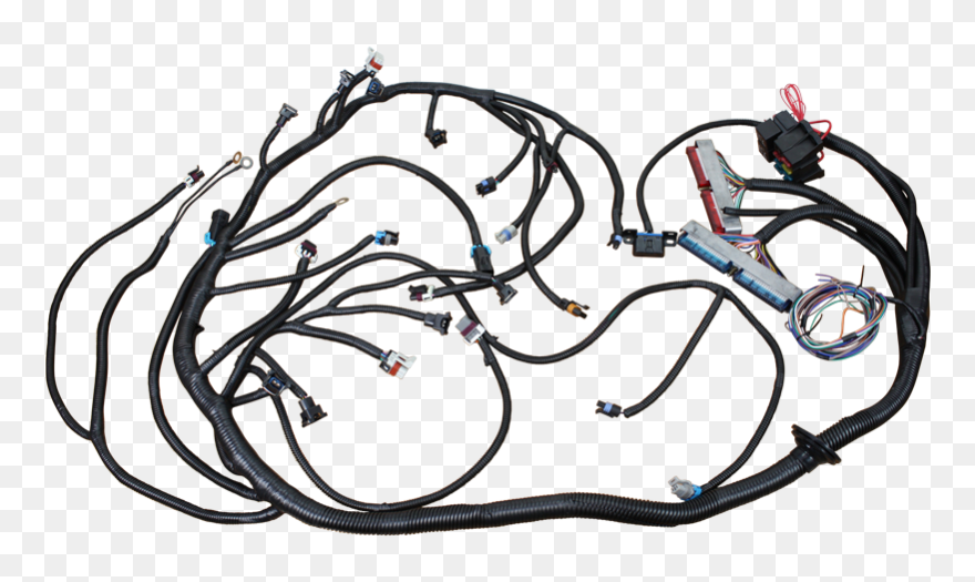 Brand New Premium Complete Stand Alone Engine Wire - Drawing Clipart