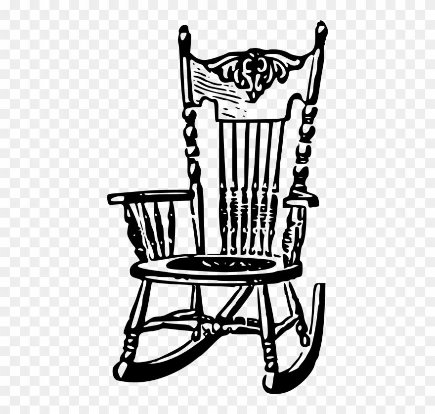 Medium Image - Free Clipart Rocking Chair - Png Download