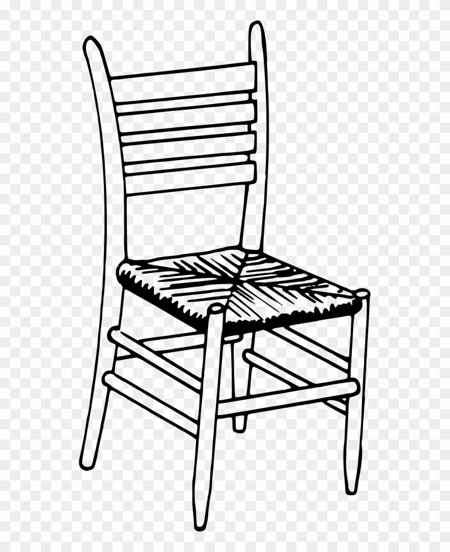 Chair - Coloring Book Chair Clipart
