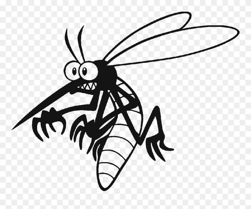 Motocross Png - Black Mosquito Cartoon Clipart