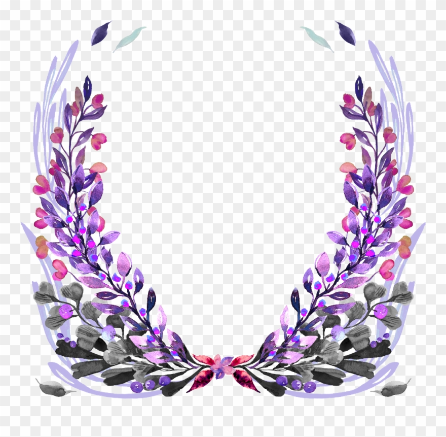 Floral Flowers Wreath Floralwreath - Wreath Clipart