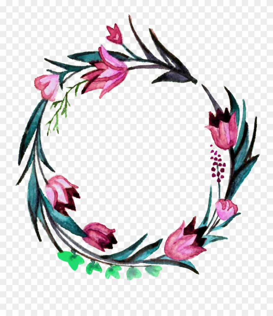 Wreath Flower Floral Flowers Flowerwreath Ftestickers - Throw Pillow Clipart