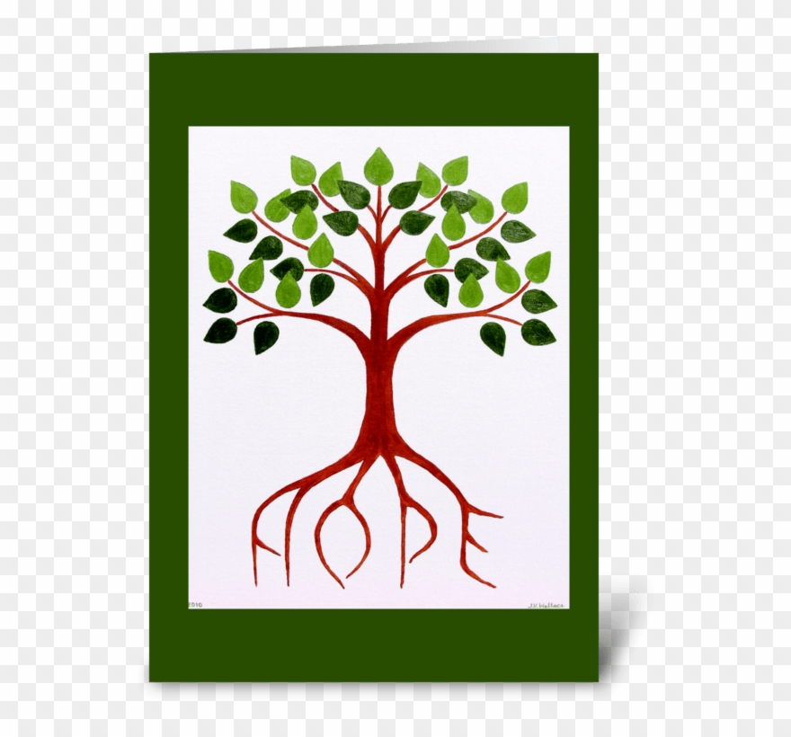 Hope Tree Greeting Card - Illustration Clipart