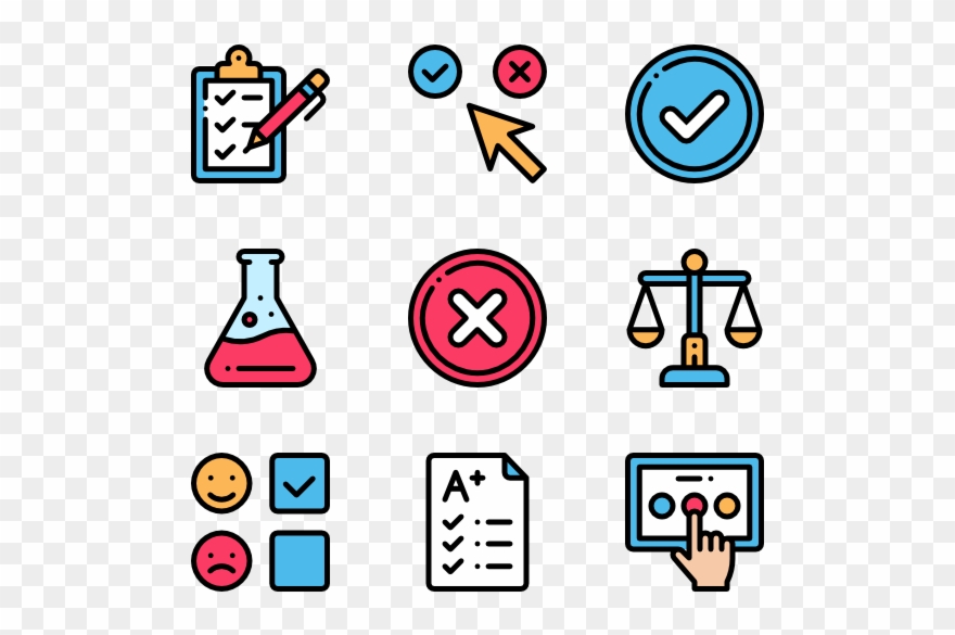 Test Icons Free Science - Web Design Icon Png Clipart