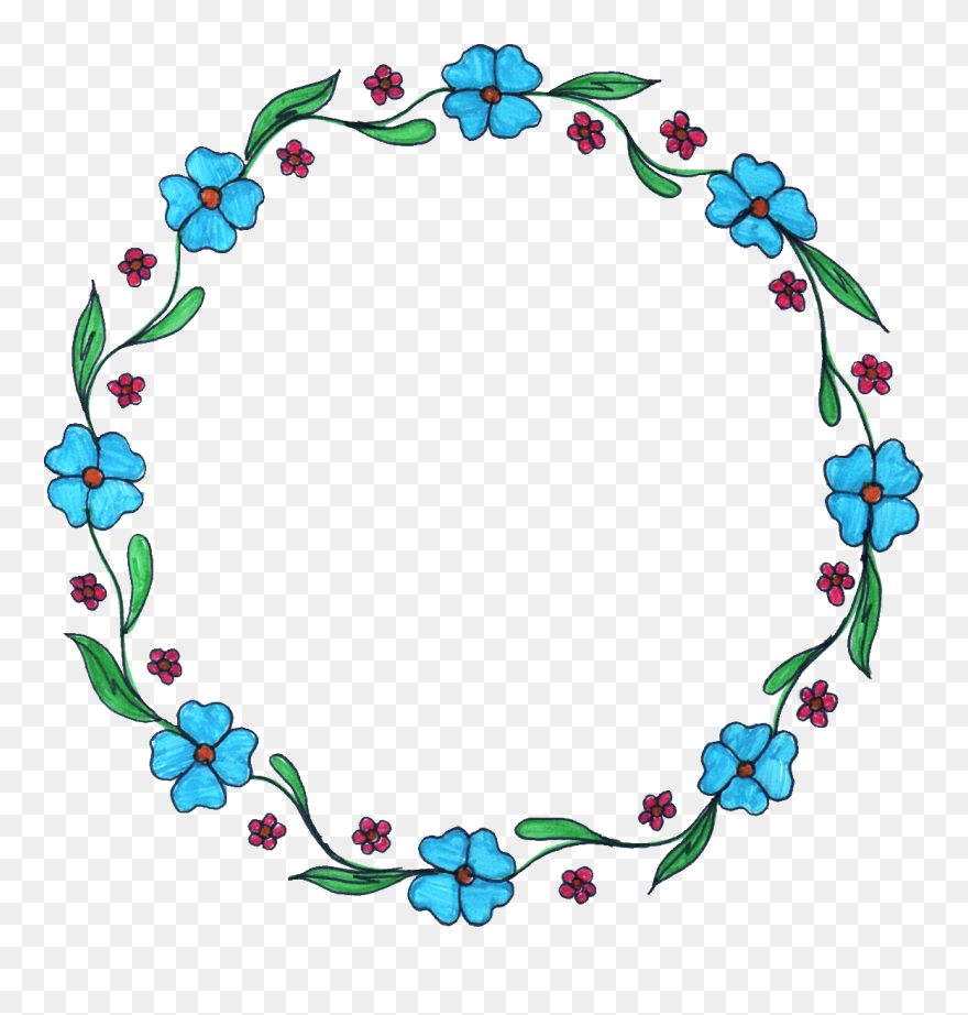 Drawn Circle Png Transparent - Transparent Background Frame Png Clipart