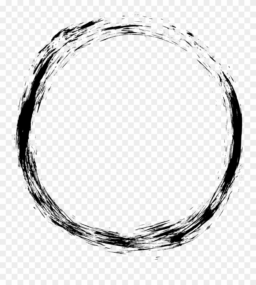 Grunge Frame Transparent - Grunge Circle Frame Png Clipart