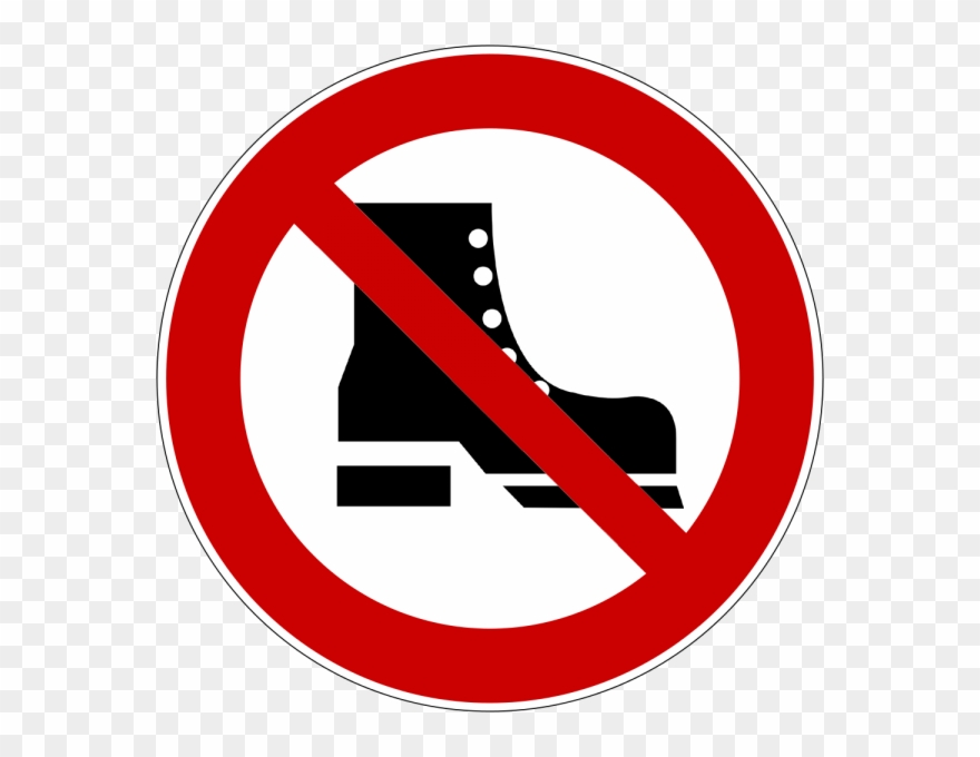Schuhe Ausziehen Schild Downloaden Und Drucken Clip - Sign - Png Download