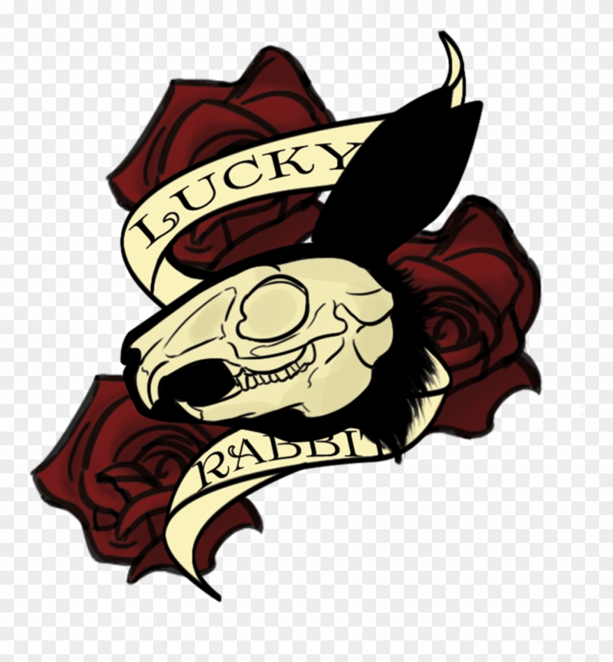 Png Free Download Day Rabbit Skull By - Drawing Clipart