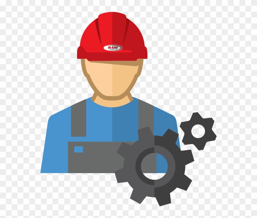 Ram Construction Worker - Car Clipart