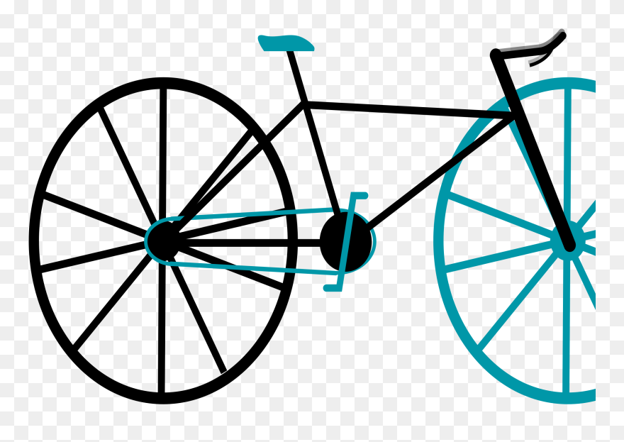 Clipart Fixed Gear Bike Bicycle Rider Clip Art Bicycle - Horse Drawn Carriage Drawing Easy - Png Download