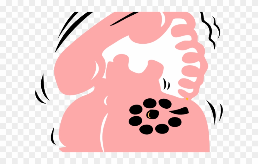 Phone Clipart Cute - Telephone Ringing - Png Download