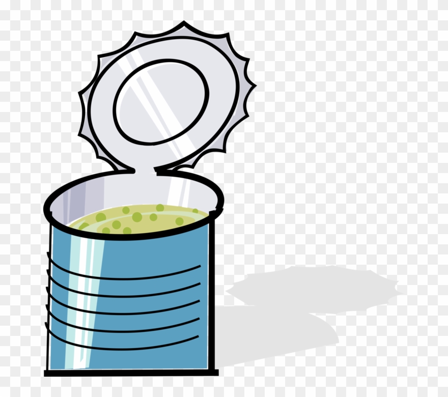 Vector Illustration Of Tin Can Of Prepared Pea Soup - Soup Can Transparent Clip Art - Png Download