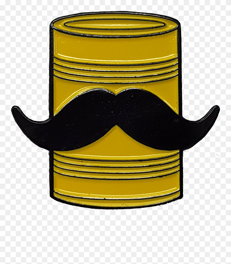 Tin Can Mustache Pin Clipart