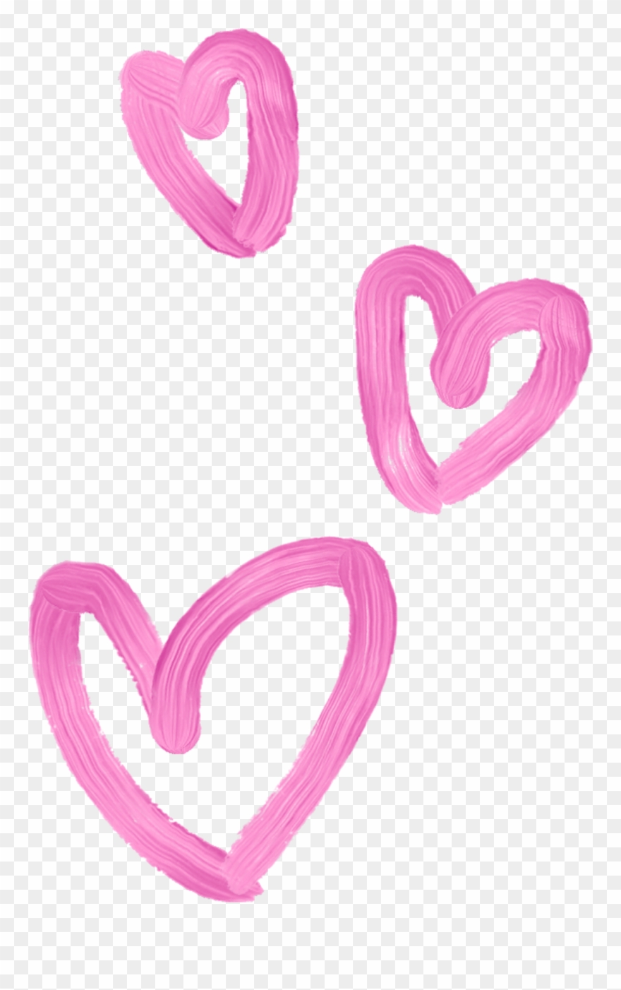 Lovely Girly Hearts Corazones Tiara 3d Whatsapp Pink - Girly Png Clipart