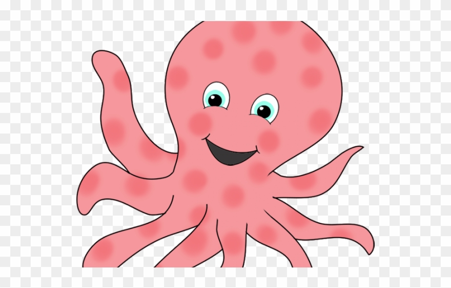 Octopus Clipart Girly - Transparent Background Octopus Clipart - Png Download