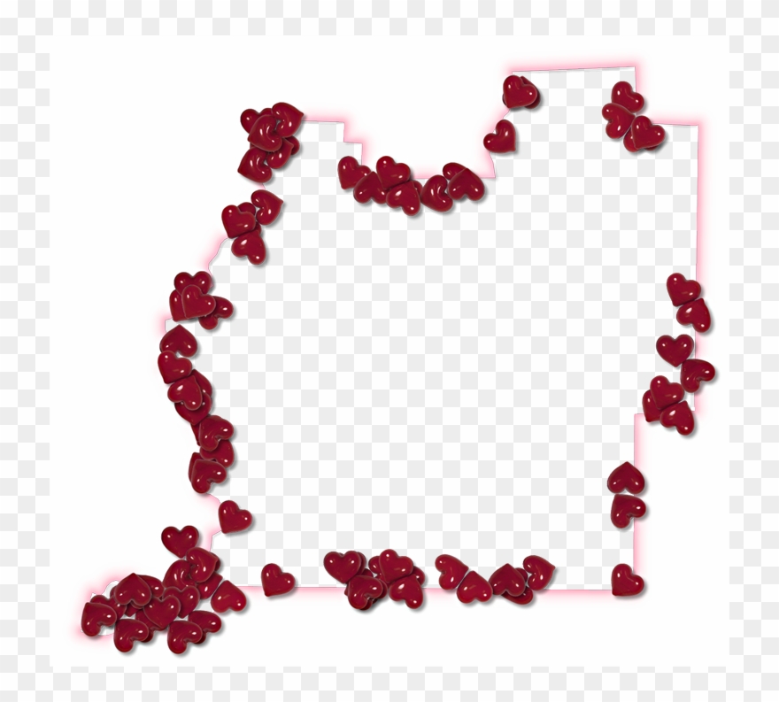 A Map Of Washington With A Pink Glow Outline And Randomly - Washington Clipart