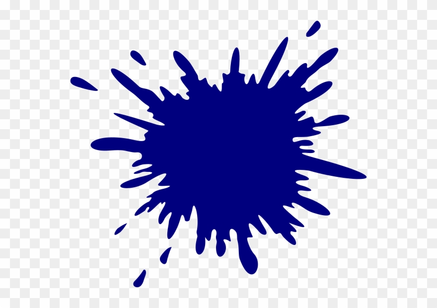 Blue Splash Clip Art At Clker Com - Dark Blue Splash Png Transparent Png