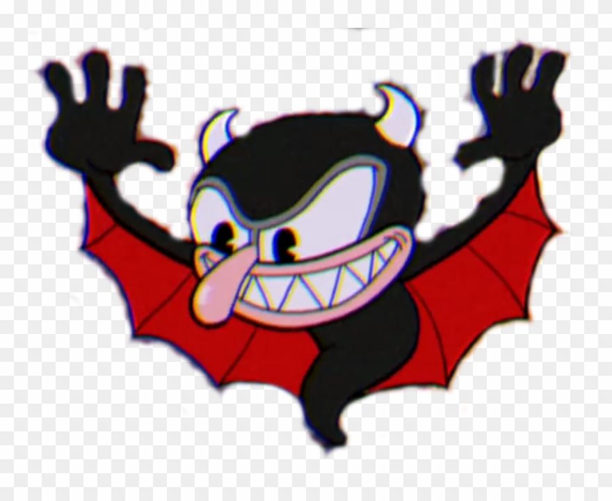 Demon Bat - Demon The Bat Cuphead Clipart