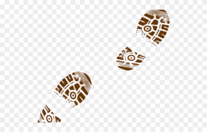 Path Clipart Footprints - Cross Country Locker Tags - Png Download
