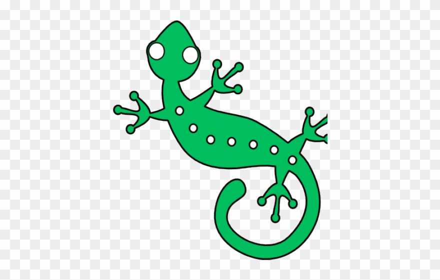 Gecko Clipart - Green Lizard Clip Art - Png Download