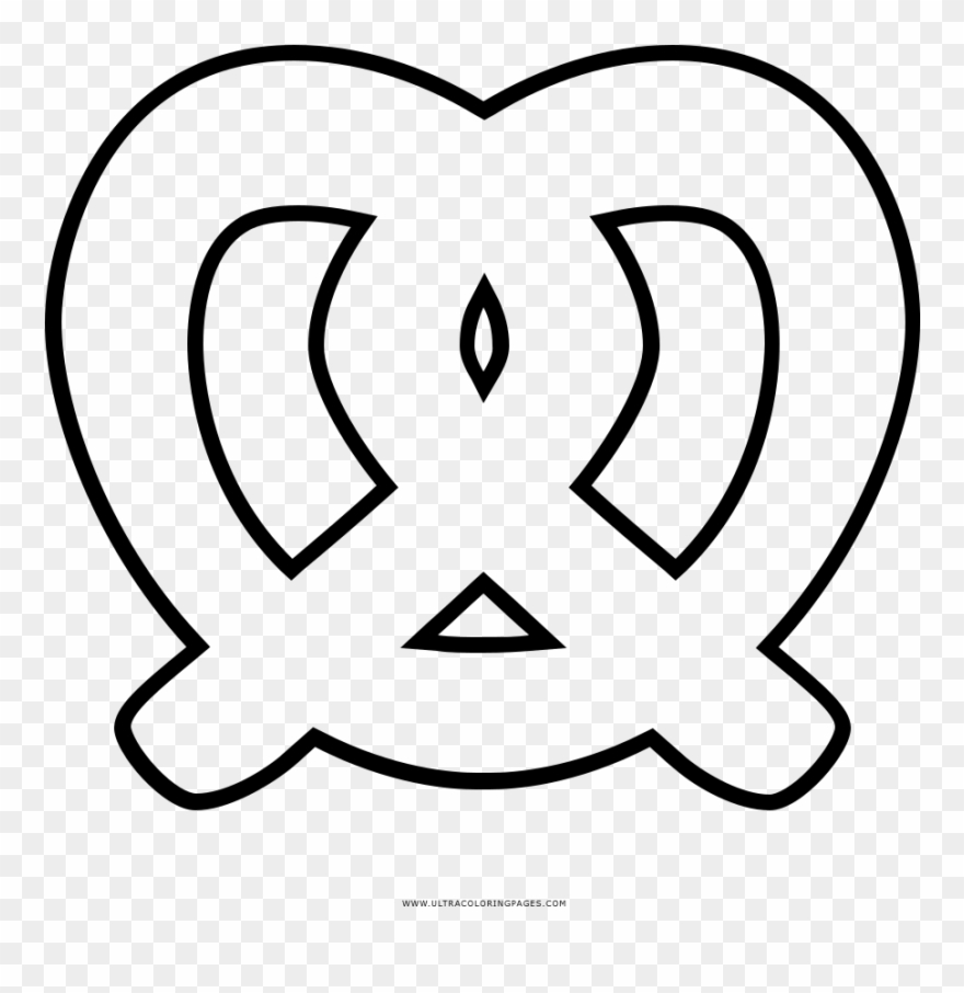 Coloring Pages Fototo Me Images Of - Pretzel Coloring Page Clipart