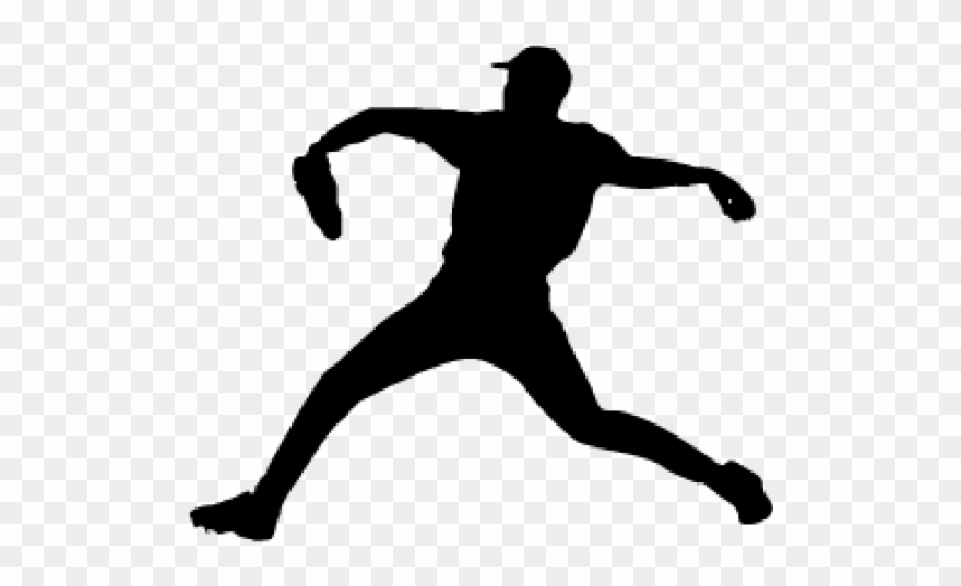 Pitcher Clipart Silhouette - Baseball Pitcher Silhouette Png Transparent Png