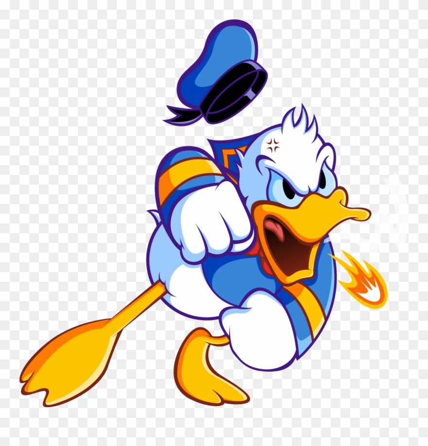 S Floyd Times Are Changin Approaching - Angry Donald Duck Cartoon Clipart