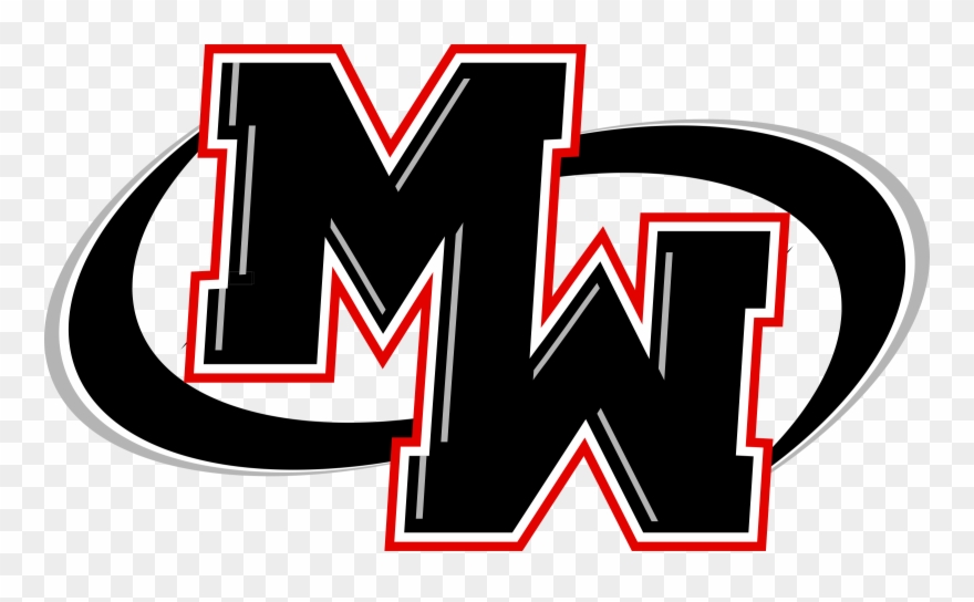 Ram Head Logo With Red & Gray Swoop - Junior Varsity Team Clipart