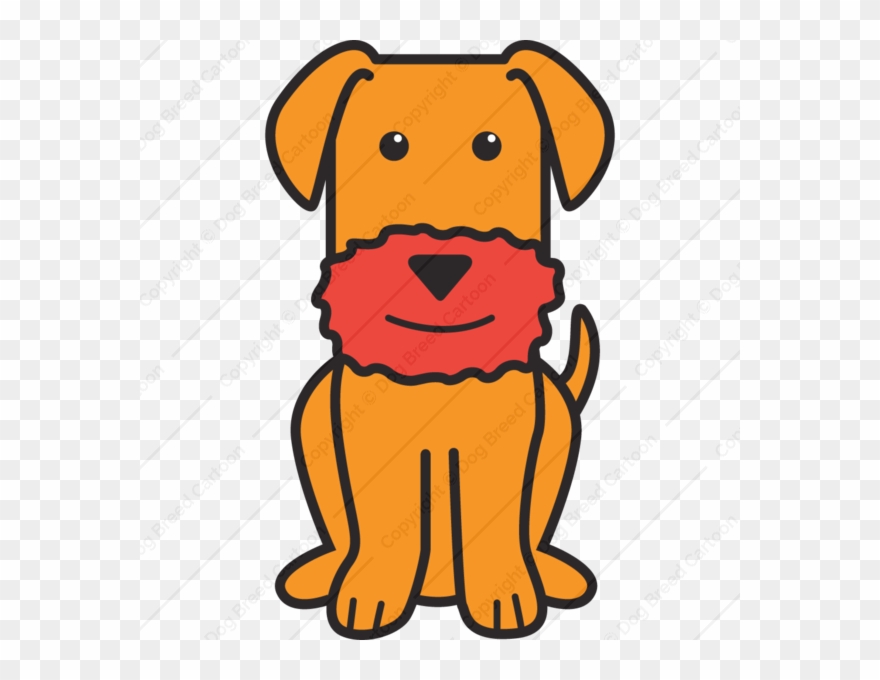 Shop Buy Caricature Download - Airedale Terrier Cartoon Clipart