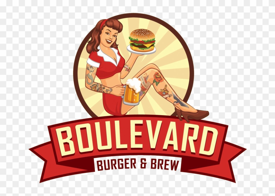 Clipart Free Library Boulevard Burger Brew - Boulevard Burger And Brew - Png Download