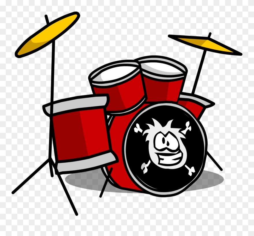 Drum Kit Sprite 009 - Red Drum Kit Clip Art - Png Download