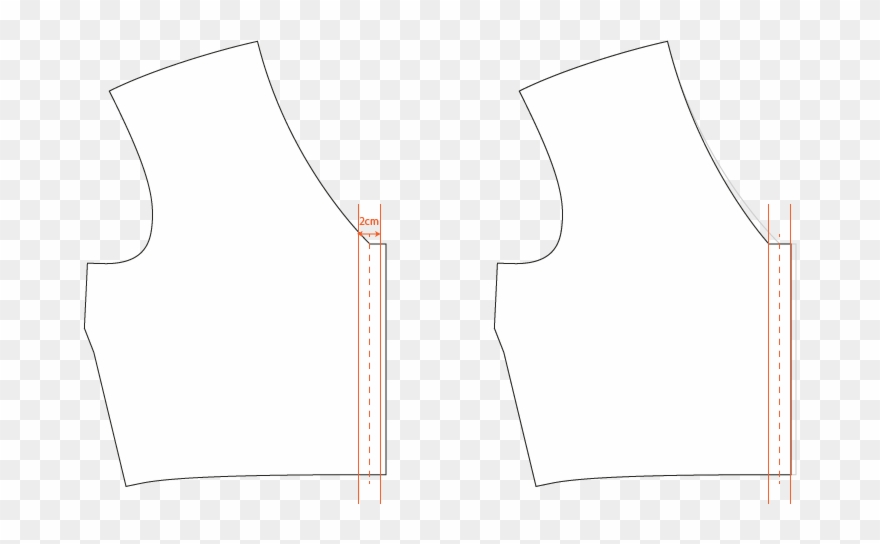 Take Your Front Bodice Piece And Draw A Line Parallel Clipart
