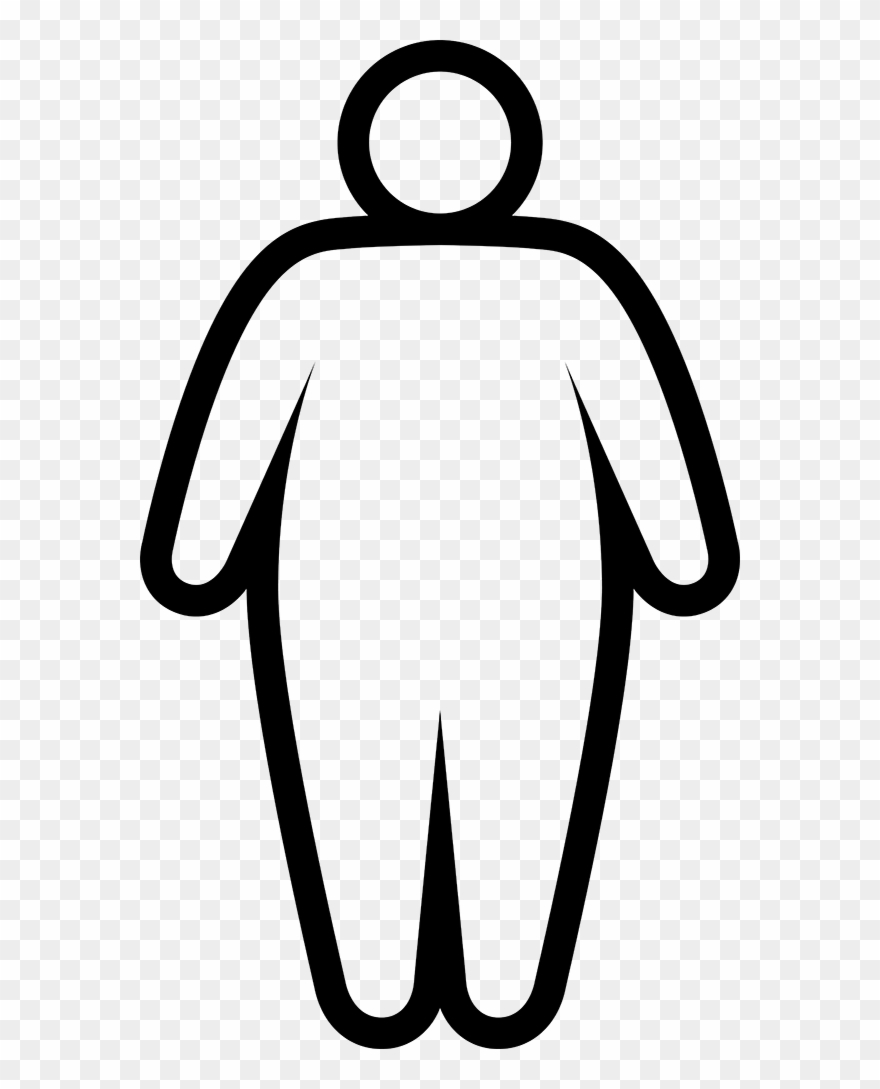 Cbd And Obsessive Compulsive Disorder Figure Image - Outline Of Obese Person Clipart