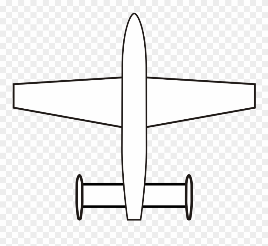 Tail Twin Tailplane Mounted - Aircraft Lavatory Clipart