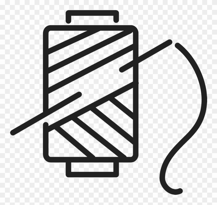 Spool Of Thread Rubber Stamp - Sewing Clipart